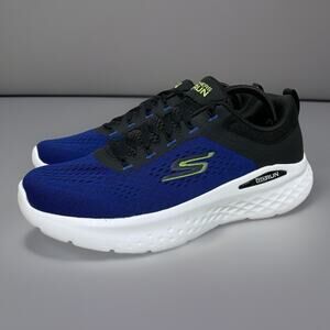 Skechers Men's Go Run Lite Size 11.5 Running Shoes Blue/Black (220894/BLBK) New